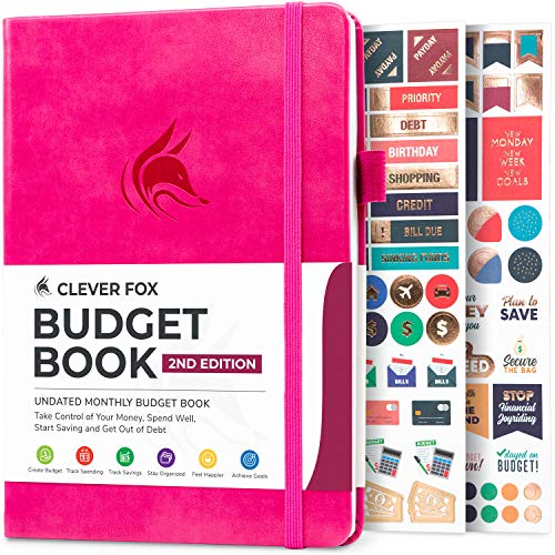 Clever Fox Budget Book 2.0 - Financial Planner Organizer & Expense Tracker Notebook