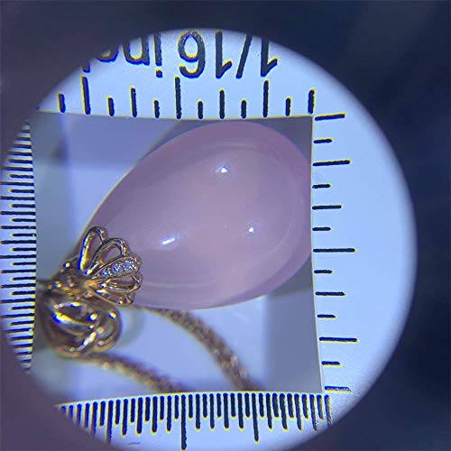 Handheld 10X Magnifier Loupe Optical Glass Magnifying Glass With Light Scale Magnifying Jewelry Loupe With Measure Scale #TOP4