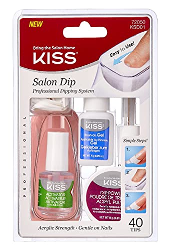 Kiss Salon Dip Prof Dipping System Acrylic Strength 40 Tip (Pack of 2)
