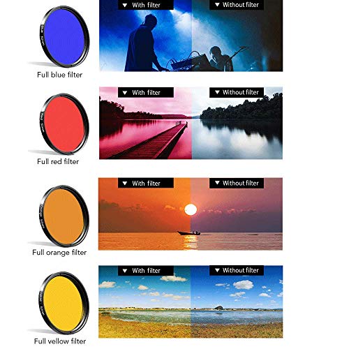 52Mm Clip-On Graduated Color Polarizer Cpl Filters Kit-Professional Photography Cellphone Camera Lens Filters For Iphone Samsung Smartphone (Apl-52Uv-7G) #TOP3
