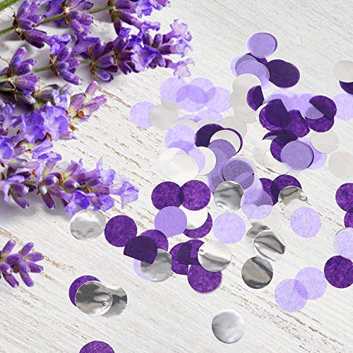 Purple Silver Confetti/Purple Centerpiece Table Party Decorations Purple Birthday Party Decorations Table/Purple Engagement Purple Baby Shower Decorations/Purple Wedding Purple Graduation Decorations 2023 #TOP2