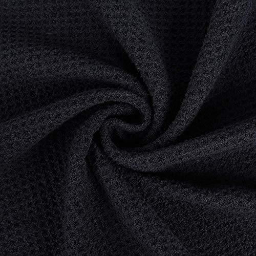 Mile High Life Tri-Fold Golf Towel | Premium Microfiber Fabric | Waffle Pattern | Heavy Duty Carabiner Clip (Black/Yellow) #TOP5