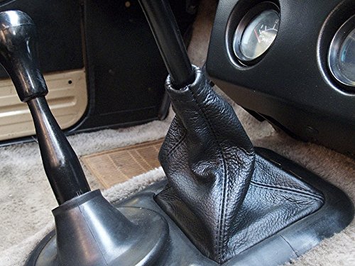 RedlineGoods Shift Boot - 4WD Compatible with Toyota Hilux 1981-83. Tailor Made - not Universal. Genuine top-Grade Italian Tan Leather with Black Thread