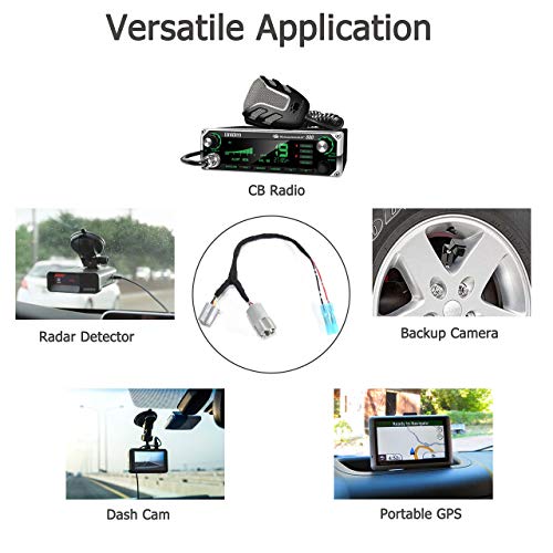 Eway 12 Volt Power Adapter For Gm Chevrolet Buick Cigarette Lighter Power Plug/Cord Wire Harness For Add Device Cb Radio, Radar Detectors, Portable Gps, Dash Cam, Phone Mount, Front/Rear View Camera #TOP1