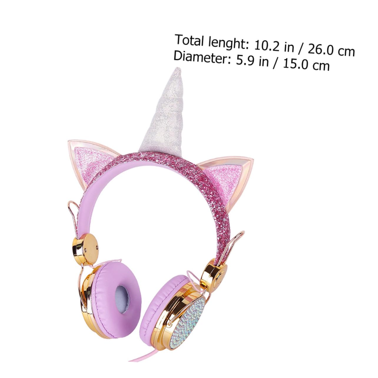 Uonlytech 2stücke Kopfhörer Für Junge Mädchen Mit Mikrofon Einstellbares Ear Headset Roségold Für Laptop Computer Und Smartphone Bequemes Design Für Langanhaltenden