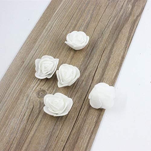 Miniatura 2 de EdricShop - 100 flores artificiales de espuma de polietileno de polietileno, decoración de carro do casamento, hecha a mano, decoración de flores