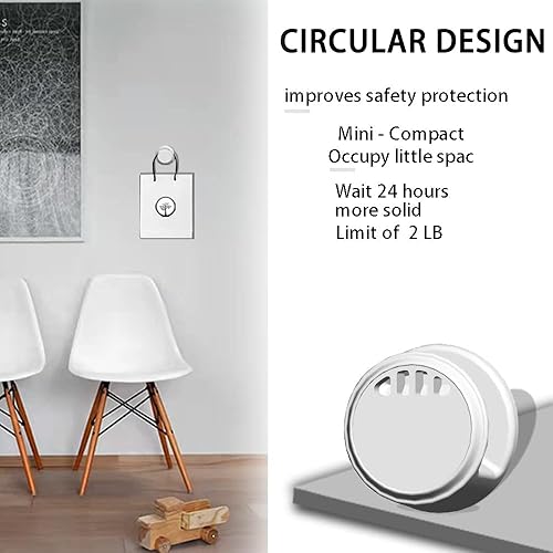 Miniatura 5 de 20 ganchos autoadhesivos, ganchos adhesivos para colgar máscaras faciales, llaves, cable de carga, lámpara de hadas, para ganchos adhesivos para el