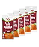 NATÜRLICHE PFLEGESTOFFE: schonende Reinigung und Pflege von glattem und genarbte Leder mit natürlichem Carnaubawachs. Es nährt das Leder und hält es widerstandsfähig.