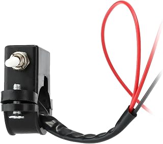 Handlebar Switch Motorcycle Dual Double Flash Warning Light Switch 2.2cm 2.5cm Diameter Handlebar DIY ON-OFF Switch Accessory for Motorcycle Switch Replacement