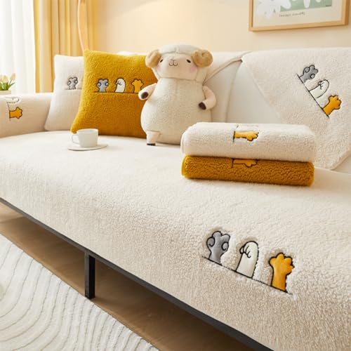 Bobomon Sofa überzug Couch überwurf Sofabezug Ecksofa 1 2 3 4 Sitzer Couch Cover L-Form Abdeckung rutschfeste Sofadecke für Haustiere