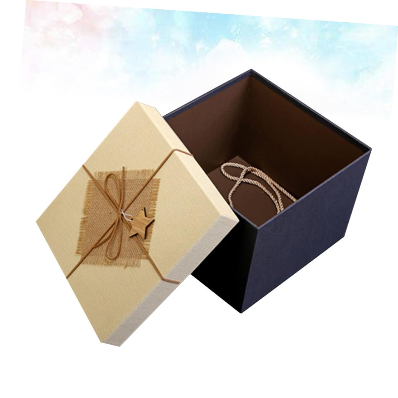 SOLUSTRE Geschenkbox aus Karton Quadratisch oder Rechteckig für Kleidung Hemden Schals oder Geburtstagsgeschenke