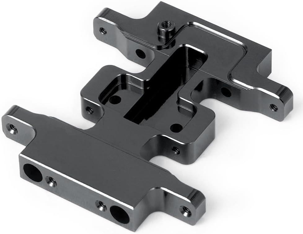 1/24 Skid Plate Transmission Mount for 1/24 RC Crawler Axial SCX24 All Series (Black)