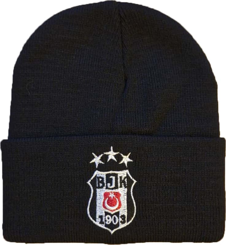 Bonnet Beşiktaş football thermique en maille doublée anti-froid