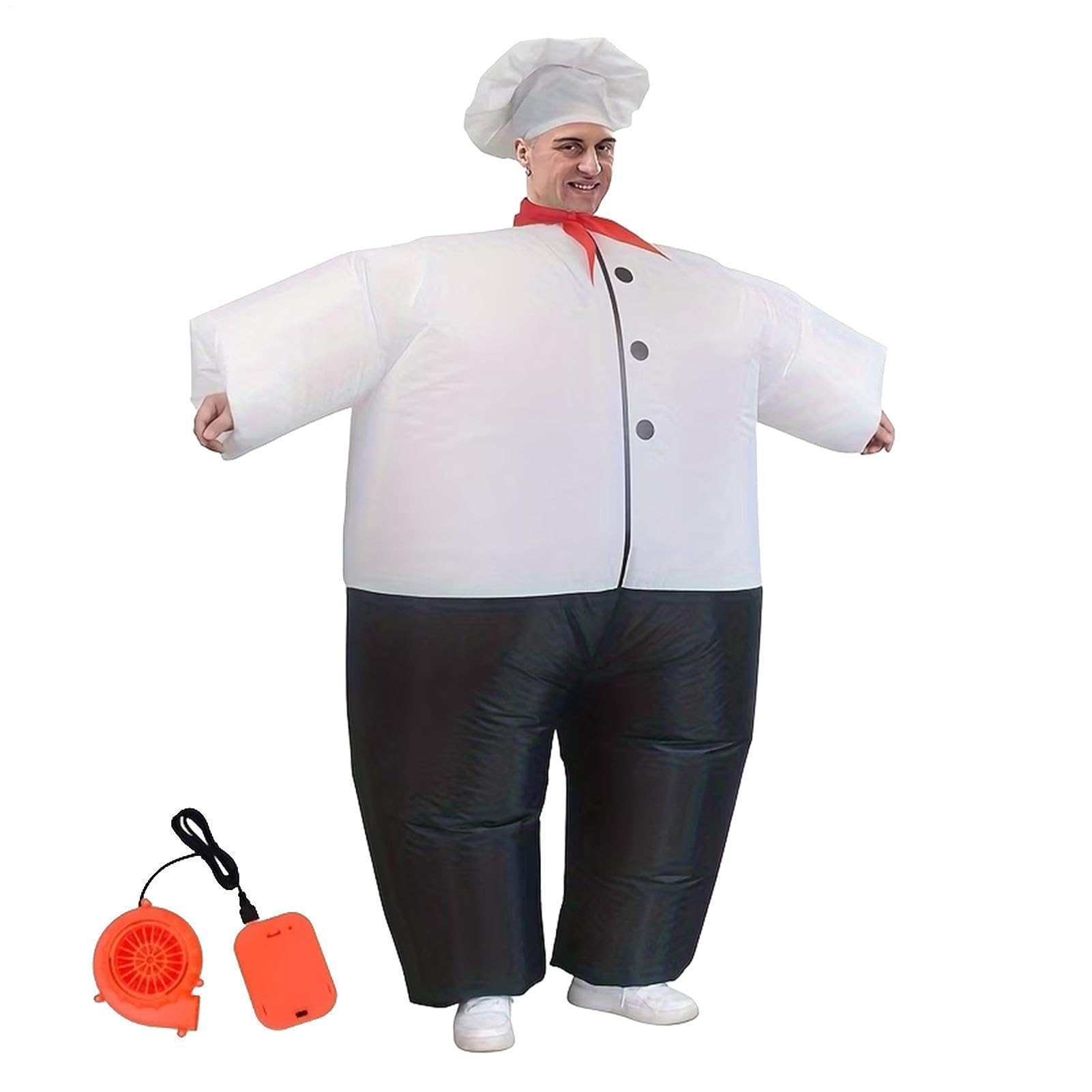 Nadmuchiwany kostium do gotowania na Halloween, strój na imprezę