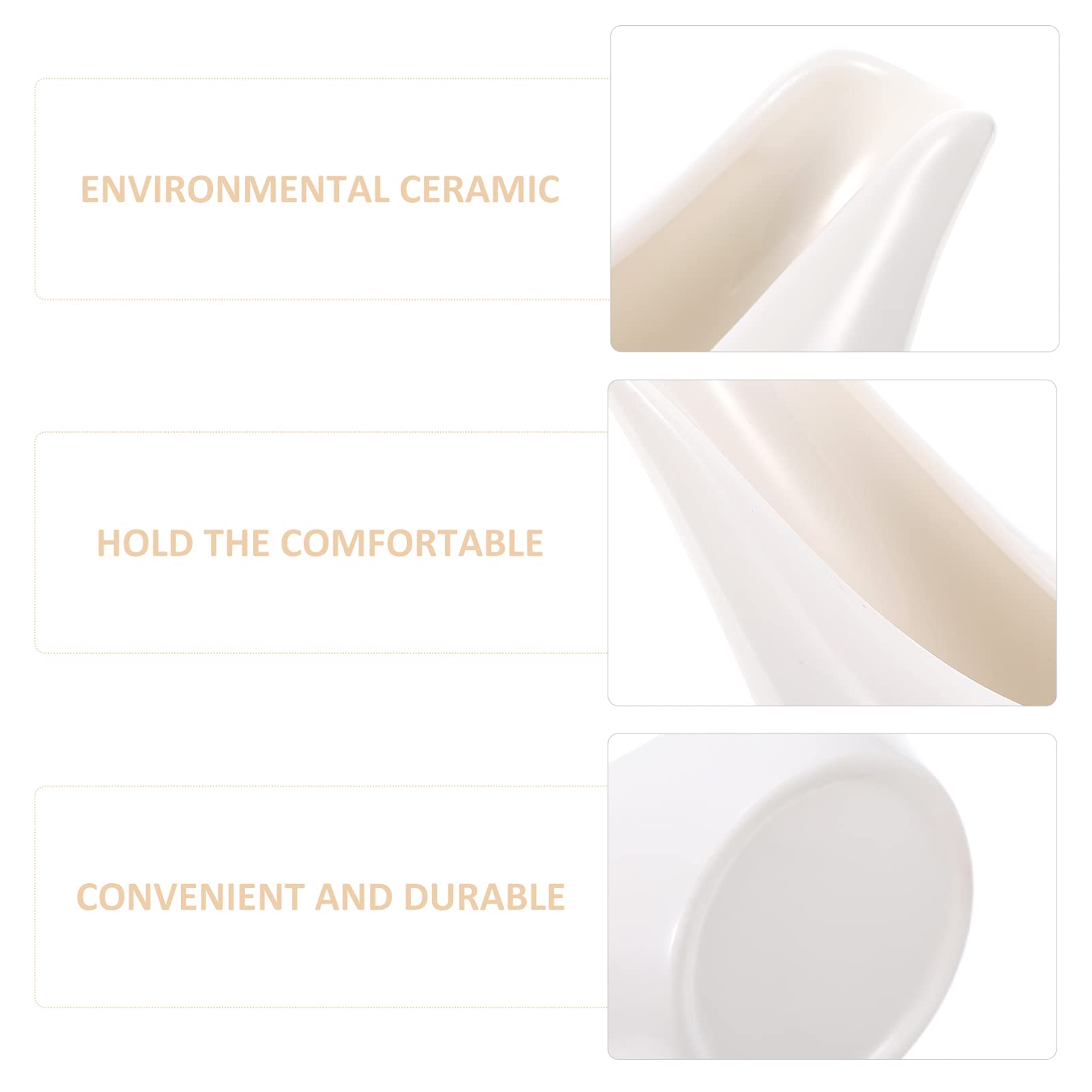 Alipis 1Pc Ceramic Gravy Boat Elegant White Sauce Jug for Milk and Storage Easy to Clean for Home Restaurant Coffee Shop Use Dishwasher Safe