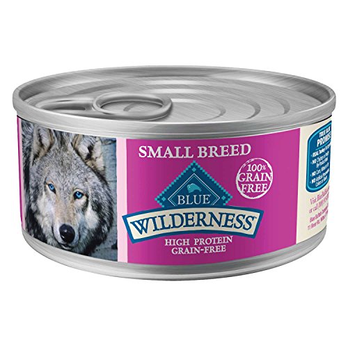 Blue Buffalo Wilderness High Protein, Natural Adult Small Breed Wet Dog Food, Turkey & Chicken Grill 5.5-oz cans (Pack of 24)