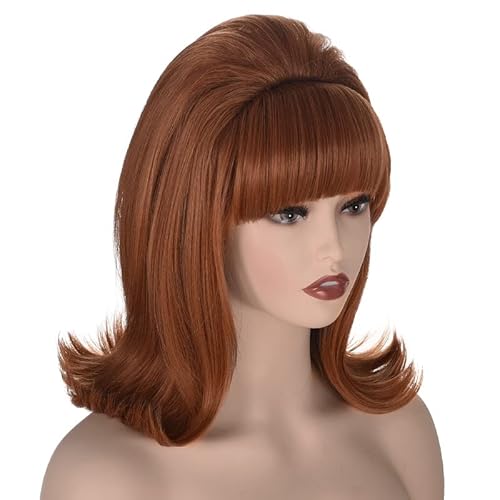 Peruca Flip Feminina Coraline 70s Pin Up Pelucas 60s Retro Beehive Estilo Vintage Look Betty Rubble