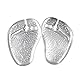 Artibetter Zehenschutz Sandalen Flip Gel Kissen Pad Zehenschutz für Zehensandalen Flip Flop Gel Einsätze Wachen Einlegesohlen (transparent)