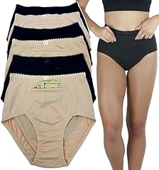 6 Pack: Black & Beige (Zip Pocket)