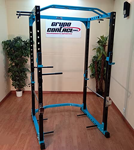 Grupo Contact Jaula Rack Sentadillas con Fondos Pecho Mod. OK9180 Uso FROFESIONAL