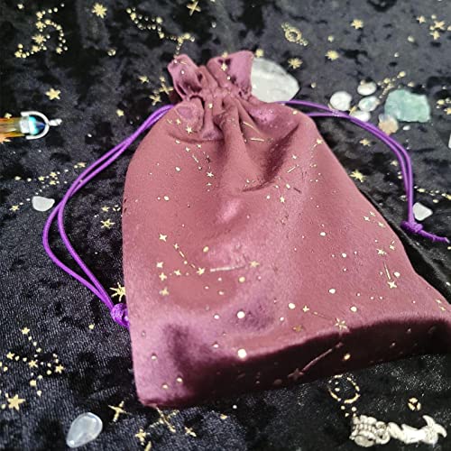 Saco de armazenamento de cartão de tarô - Pequeno recipiente de armazenamento de runas de tarô,Bolsa