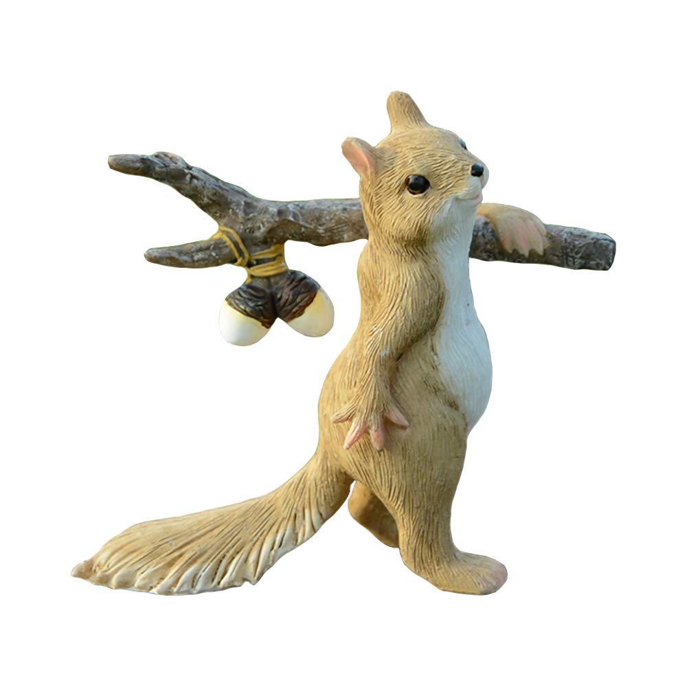 Figurine écureuil Explore Squirrel pour décorer un balcon ou une terrasse