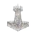 Elegant Lighting 8032D29C/SA Victoria Collection 16-Light Hanging Fixture with Swarovski Spectra Crystals, Chrome Finish