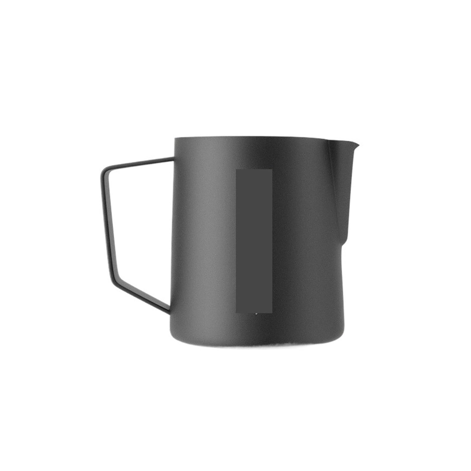 Compatible con jarra de espuma leche 500/600ml, taza café Latte Art Barista acero inoxidable, Espumador expreso humeante(600ml,Black)
