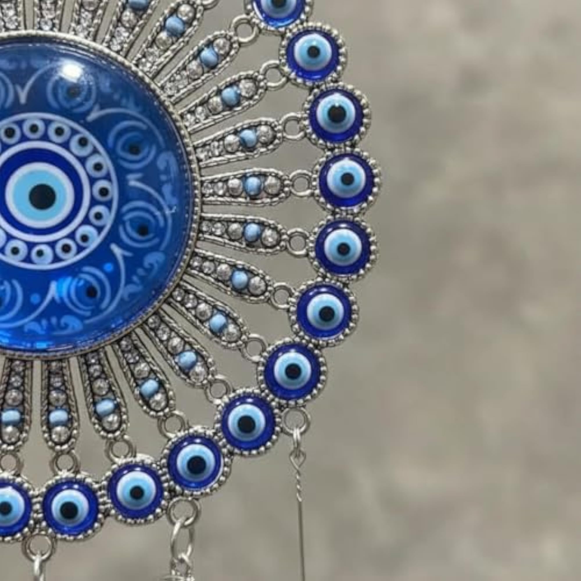 Evil Eye Hanging Wall Decor with Tassel and Bells
