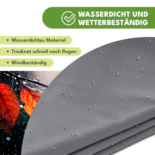 Toldo triangular 4m con protección UV e impermeable KRUMAD gris para jardín 5