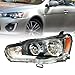 PIAOYUE- For 2008-2017 Mitsubishi Lancer EVO Halogen Headlight Headlamp Black Housing Clear Lens (Left)