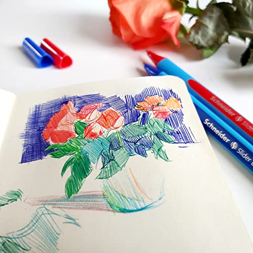 Schneider 152284 Slider Edge XB Kugelschreiber (Strichstärke: XB, dokumentenecht, Dreikant-Stift) 5+1 Stück