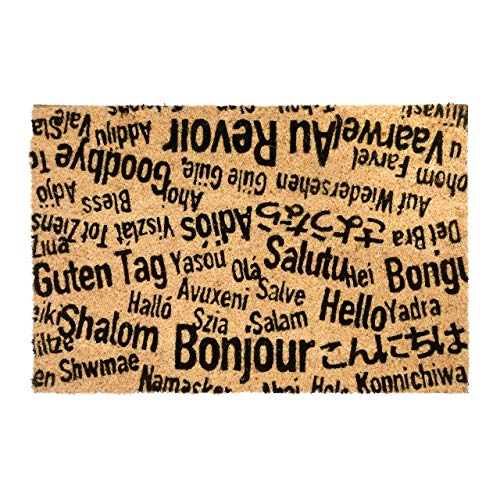 CKB Ltd® Bonjour, AU Revoir Novelty Diseño único Doormats Puerta De