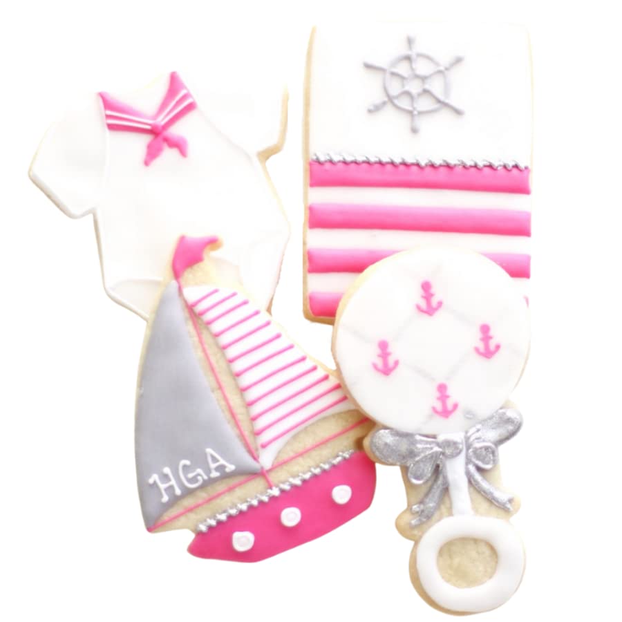 ½ Dz. Nautical Baby Cookies! A Sailor of the 7 Seas! Baby Shower, Ocean Lovers, Birthday Party Theme Favors!