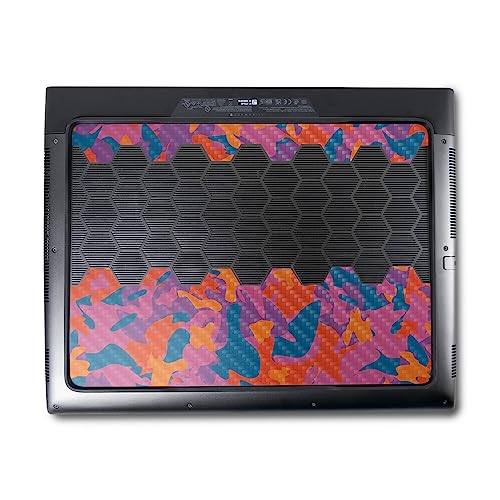 Image of MightySkins Carbon Fiber Skin Compatible With Alienware M18 R1 (2023) Full Wrap Kit - Pop Camouflage | Protective Durable Textured Carbon Fiber Finish | Easy To Apply & Change Styles | Made in the USA