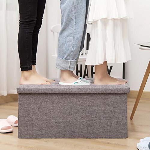 Repose-Pieds de Rangement Pliable avec Capacité Robuste de 350 LB et Design Compact