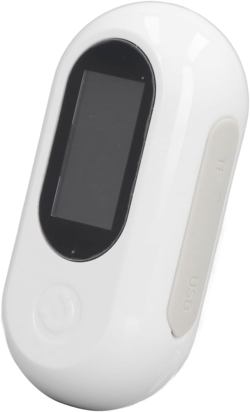 Ejoyous Pet Collar Camera, Full HD 90 Degree Wide Angle Small Dog Cat Action Camera with 0.96 Inch LCD Display, for Indoor Outdoor Travel Hiking (White)
