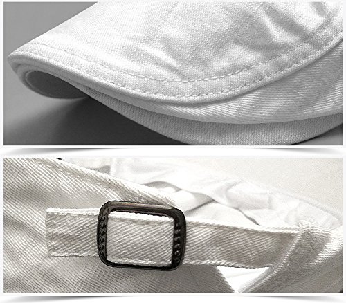 Zegoo Cotton Cabbie Hat Buckle Golf Ivy Colorful Newsboy Driving Cap Khaki #TOP1