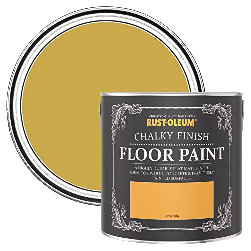 Rust-Oleum Yellow Scratch-Proof Floor Paint in Matt Finish - Lemon Jelly 2.5L