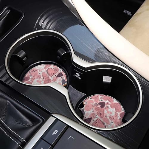 Portavasos para Carro Estilo Corazón de Madera 2 Piezas miniatura 7