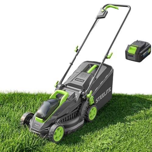 STEELITE 21V 13‑Inch Brushless Cordless Lawn Mower