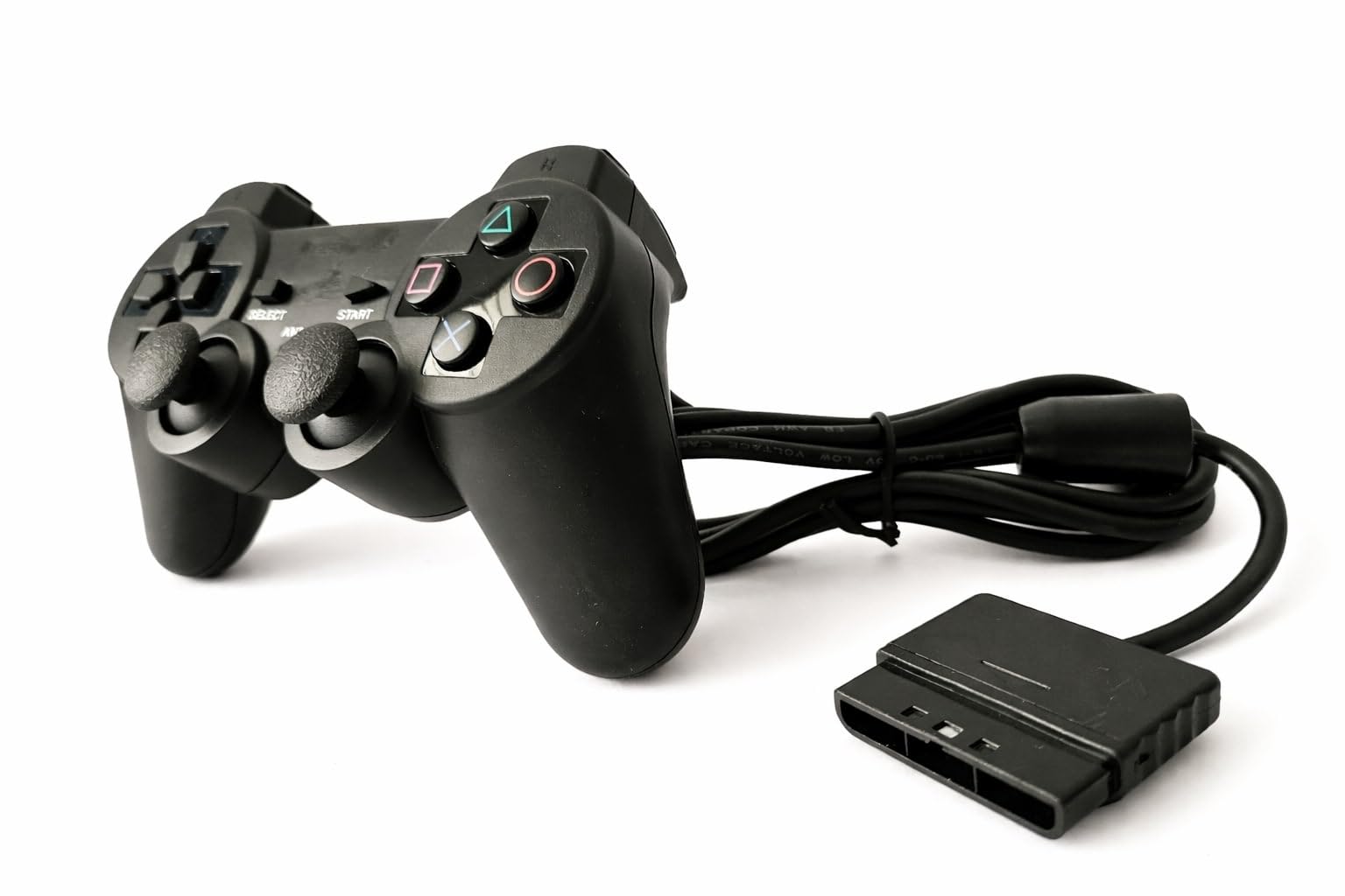 Wired Controller for PlayStation 2 | Classic PS2 Gamepad with Vibration Feedback, Analog Sticks & Ergonomic Design | Compatible with Sony PS2 Console – Black