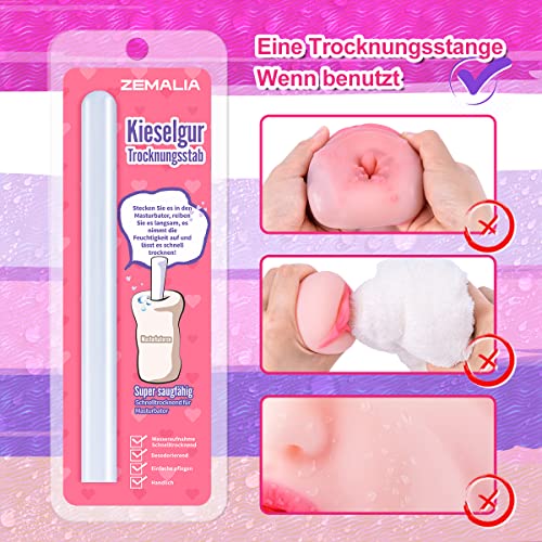 ZEMALIA Wasserabsorbierung-Stick für Masturbator Cup und Realistische Masturbatoren Sexspielzeug Sexpuppe,Schnelltrocknendes und Desodorierende antibakterielle Pflege