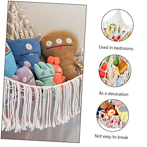Yardwe 1Pc Corda De Algodão Malha De Canto Menina Bichos De Pelúcia Rede Para Bichos De Pelúcia Orga