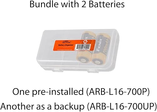 Miniatura 2 de Fenix Linterna recargable E18R V2.0 de 1200 lúmenes EDC USB-C con 2 ARB-L16 y un organizador Lumentac