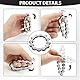 SNONESIY Stressabbau Spielzeug: 2 Pcs Unendlicher Flip Chain Fahrradkette Anti Stress Spielzeug, Metall, Silber, 34 x 21 mm und 7,5 x 2,5 cm, Erwachsener, Stressabbau