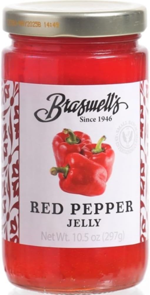Braswellโs Gourmet Red Pepper Jelly โ Small-Batch, Renowned Specialty, Made in USA, Since 1946 (10.5oz)