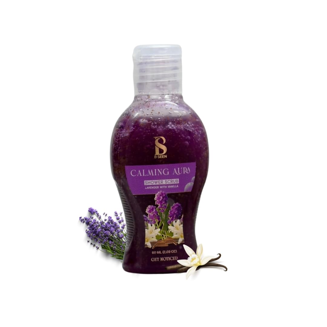 B SEEN Calming Aura Shower Scrub For Unisex Above 18 Years (Size : 60 ML)-image-19