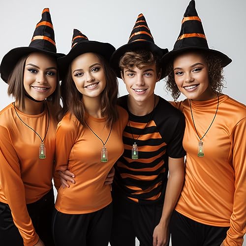 6 Packs Halloween Ghost Necklace Glow in the Dark Adopt a Ghost Necklace Spooky Charm Pendant Necklace Halloween Jewelry Accessories Holiday Party Gifts for Women and Men Party Supplies2