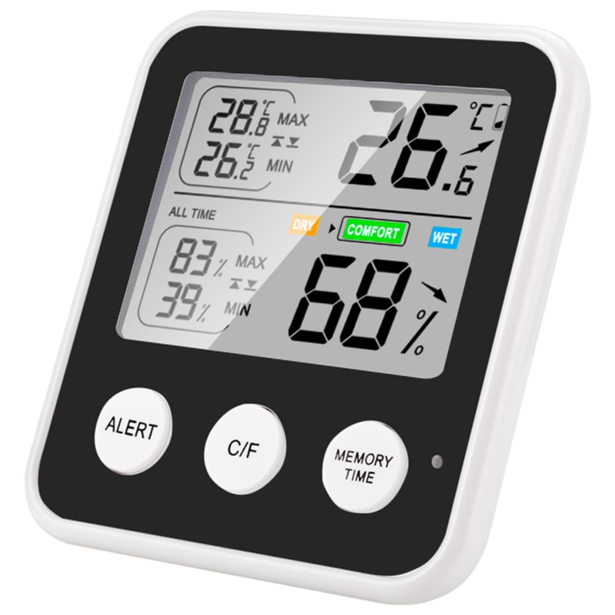 BCOATH Thermometer Hydrometer for Humidity Digital Humidity and Temperature Monitor Home Humidity Sensor Indoor Hygrometer Room Temperature Electronic Components Household Tool